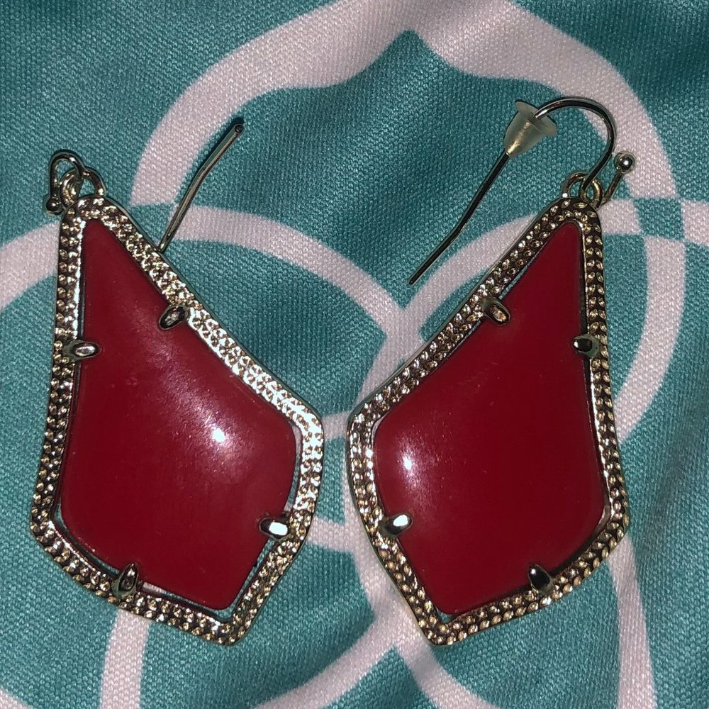 Medium Size Red Kendra Scott Earrings